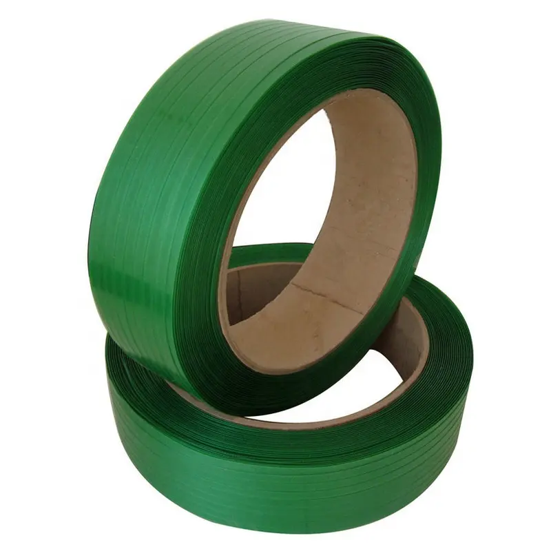 ZILI PET-correa de plástico para encuadernación, correas de poliéster virgen verde, rollo de cinta de embalaje