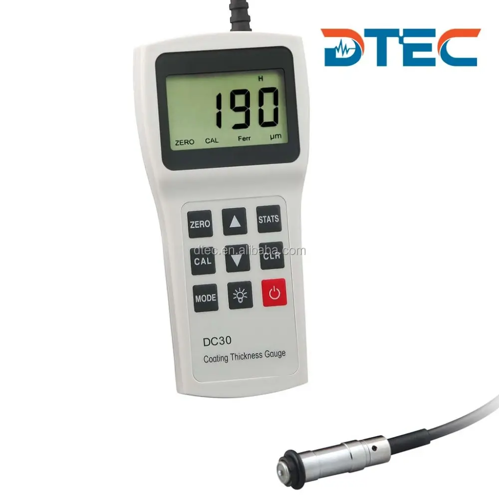 مقياس كثافة طلاء رقمي DTEC DC30F مع برنامج داتا برو, مقياس رانج: 0-3000um ، أفضل جهاز بيع