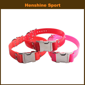 Recubierto de plástico de poliéster <span class=keywords><strong>Pink</strong></span> <span class=keywords><strong>Floyd</strong></span> <span class=keywords><strong>Collar</strong></span> de perro fluorescente - Product Image 1