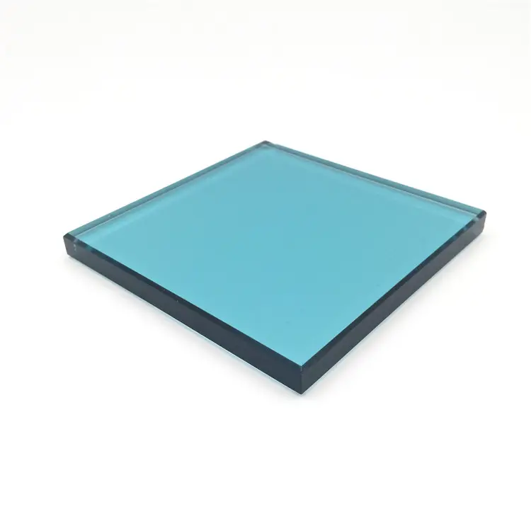 3-6mm bleu clair Trempé plat coloré de fenêtre en verre