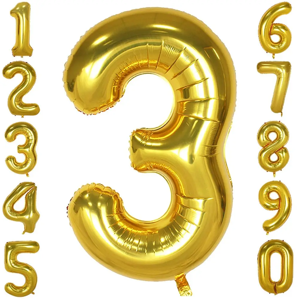 TF 40 дюймов Большие фольгированные шары цифры 0-9, фольгированные шары с буквами, украшение для вечеринки, Гелиевый шар на день рождения, большой размер, большой размер, большой золотой