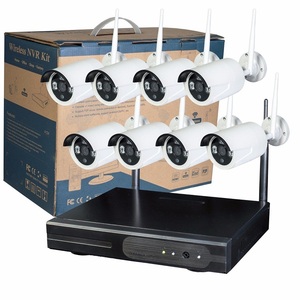 Wifi 2p2 Ip摄像头套件8CH NVR多功能数字CCTV Ip Cam夜视运动检测防水/防风雨CMOS - Product Image 1