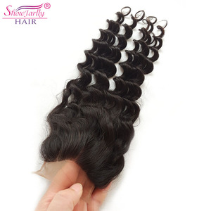 女性のヘアピースベストセラー製品ディープウェーブウェーブパイナップルウェーブバンドルクロージャー付きバージンインドテンプルヘア