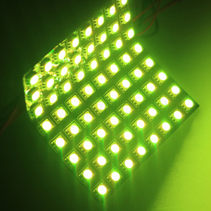 Многоцветная меняющаяся P10 8x8 APA102C 5050 RGB программируемая адресная Гибкая светодиодная матрица - Product Image 5