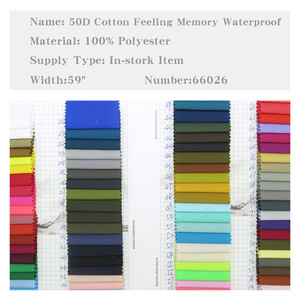 Bán Buôn Dệt Đồng Bằng Phong Cách <span class=keywords><strong>50D</strong></span> Cotton Cảm Giác Bộ Nhớ Không Thấm Nước 100% <span class=keywords><strong>Polyester</strong></span> Vải Cho Quần, Thời Trang, Thể Thao - Product Image 4