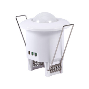 Interruptor de luz infravermelho <span class=keywords><strong>PIR</strong></span> ajustável montado no teto de superfície embutida