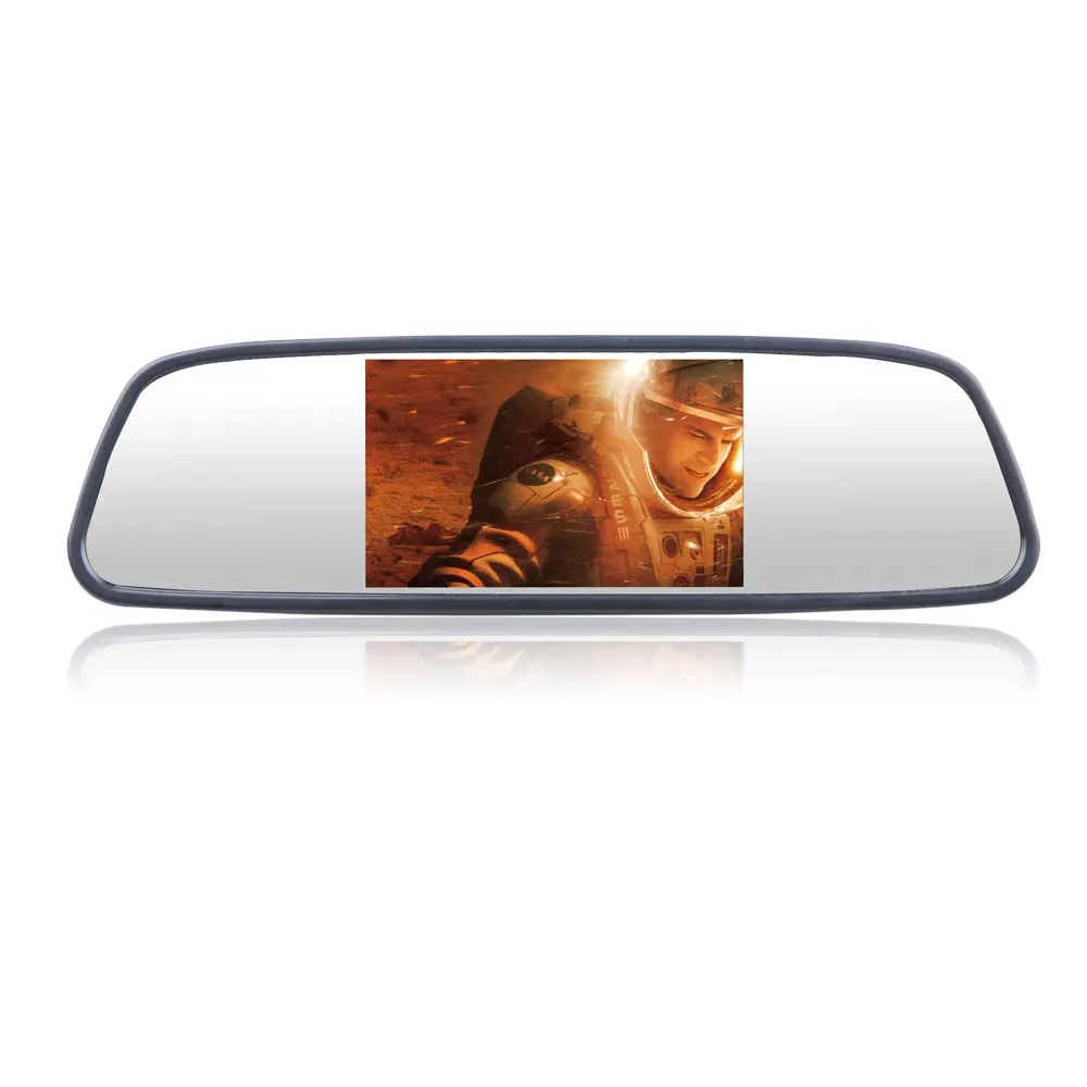 Качественная Светодиодная лампа 5 дюймов автомобиля зеркало заднего вида монитор зеркало заднего вида