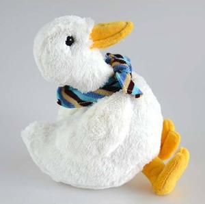 Peluş kabarık beyaz dolması ördek sevimli ördek peluş oyuncak ördek