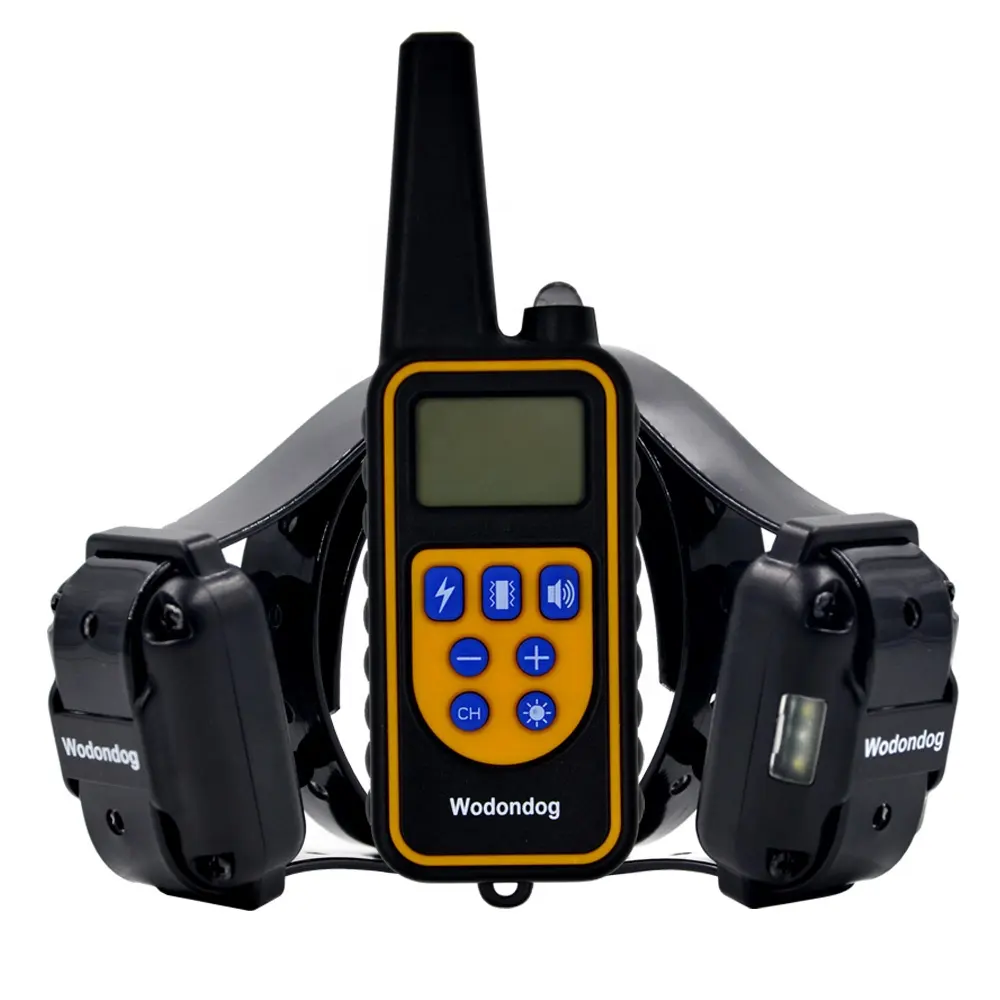 Stocked Wodondog L880-2 Two Dog Collars Type Waterproof Electronic Shock Dog Training Collar Dog Anti Bark