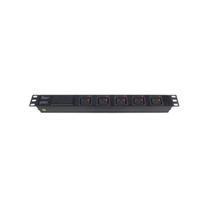 19英寸1U 5路IEC配电单元模块化C19 PDU，带3个LED电涌保护器