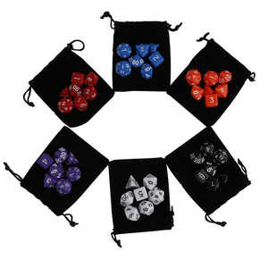 Toptan fiyat çokyüzlü oyun zar seti çanta ile zindanlar ve Dragons DND D & D MTG RPG kart oyunları - Product Image 4
