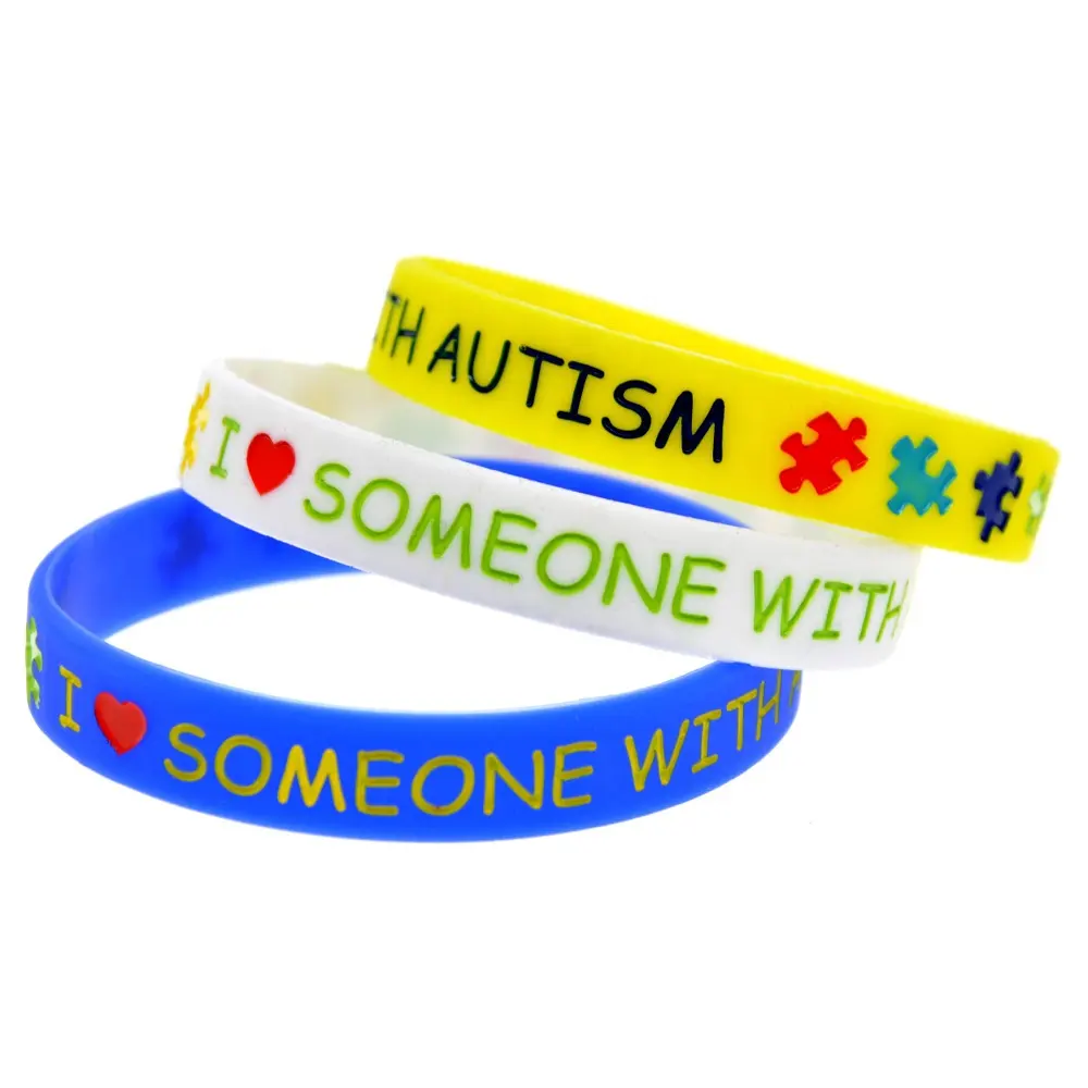Silicone Autism bracelet Medical alert Epilepsy silicone bracelet for Children