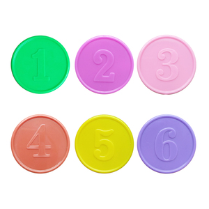 圆形塑料令牌浮雕塑料令牌硬币定制塑料令牌 - Product Image 2
