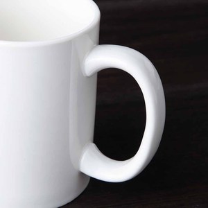 350mlビッグハンドル磁器カップ卸売12オンスホワイトセラミックマグ