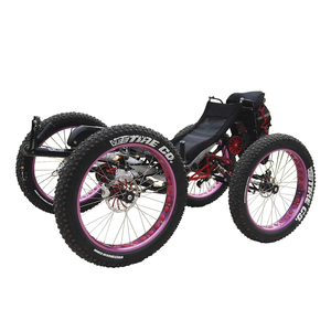 Wholesale Adventuring Sport 4x4 Full Fat Recumbent Quadricycle Adult Electric Recumbent Quad - Product Image 3