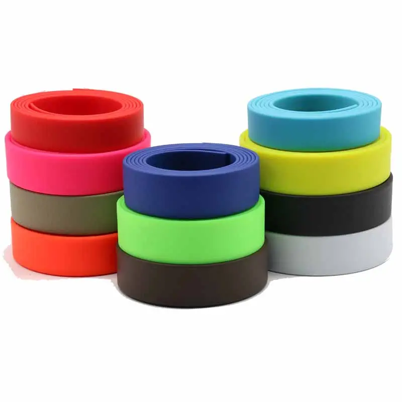 Matte Afwerking Pvc Gecoat 2-10Mm Nylon Banden Tape 1.2 Cm Breedte Voor Hondenhalsband Sporttassen Custom Logo Tpu Materiaal