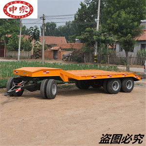 拖拉机运输车 25 吨三轴平车挖掘机全拖车