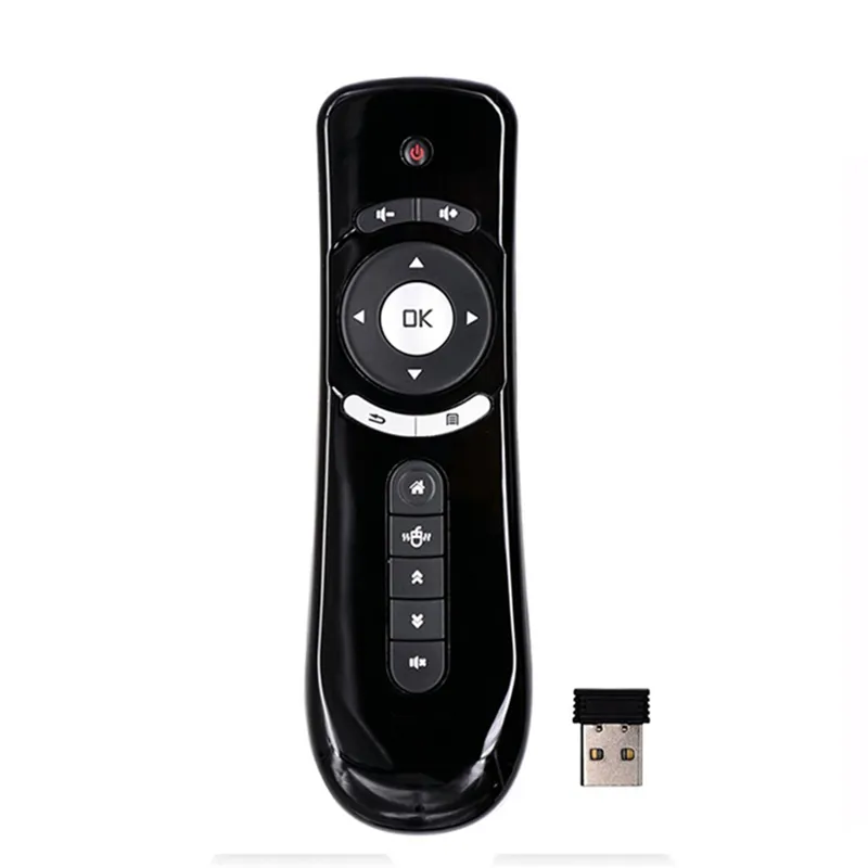 Asher Remote Control T2 Universal 2.4G, Tetikus Udara Nirkabel Kontrol Jarak Jauh T2 untuk TV Box Android Di Peru