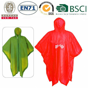 BSCI 工厂批发廉价可重复使用的 PVC 雨衣雨衣