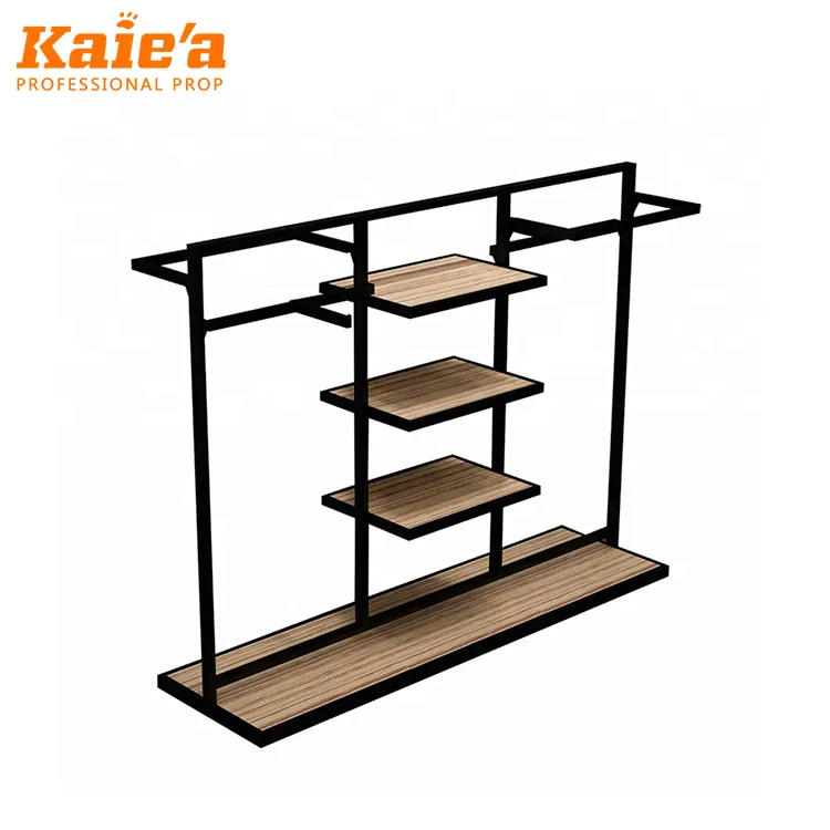 Retail Clothing Shop Furniture Clothes Shop Fitting Fixture Cloth Display Cabinet Stand For Garment Store