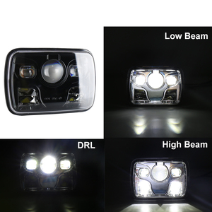 Morsun用ジープチェロキーxjオートカーledライト5 × 7ヘッドライトh4 led照明システム5 7インチ長方形GMC用/JEEP - Product Image 6