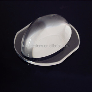 Led tùy chỉnh Glass freeform nửa-hình bầu dục hình elip hình dạng ống kính 50 mét - Product Image 4