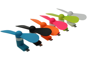夏季促销产品定制徽标2在1便携式散热方便手机迷你<span class=keywords><strong>USB</strong></span>风扇适用于iphone安卓手机