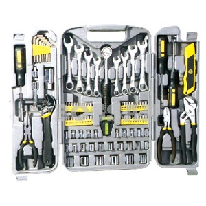 BOSSAN 96 件耐用家用手工具在 BMC 工具箱与插座，钳子工具套装
