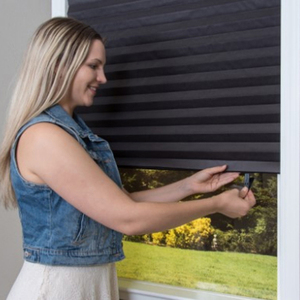 Stile semplice di carta pieghettato ciechi e tenda di colore semplice per vivere a casa con il tipo di installazione incorporato modello orizzontale
