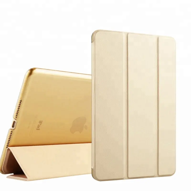 La más nueva llegada caso para ipad aire Funda de cuero genuino de cuero cubierta inteligente Tablet pc caso ipad aire caso de ipad 2