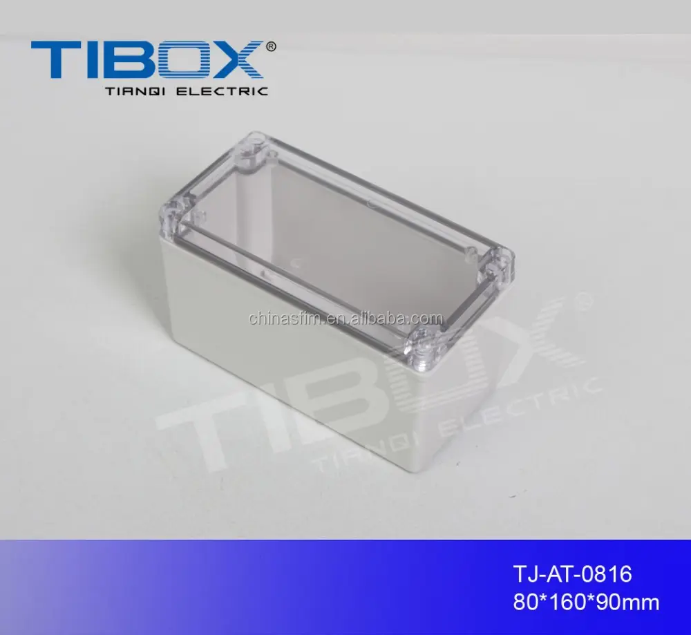 TIBOX RoHS IP6 पॉली कार्बोनेट निविड़ अंधकार स्विच मामले टर्मिनल बॉक्स प्लास्टिक प्रकाश स्विच बॉक्स