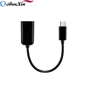 Micro V8 USB maschio a USB 2.0 femmina cavo adattatore OTG per telefono Android giacca in PVC per uso della fotocamera e del Computer - Product Image 2