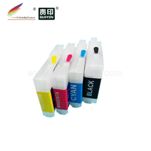 RCB-LC51 LC51 LC57 LC37 doldurulabilir mürekkep kartuşu için Brother DCP-130C DCP-135C DCP-150C DCP-153C <span class=keywords><strong>LC</strong></span> 10 37 51 57 960 970 <span class=keywords><strong>1000</strong></span>