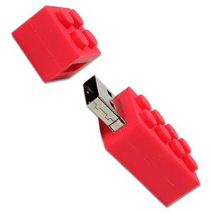 Özel logo PVC silikon tuğla USB 2.0 flaş sopa 500MB 1GB 2GB 4GB 8GB - Product Image 1