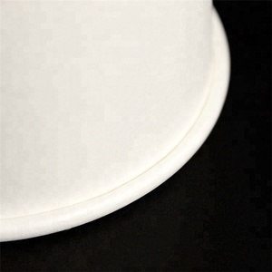 ふた付き無地の白い段ボール紙アイスクリームカップ - Product Image 5