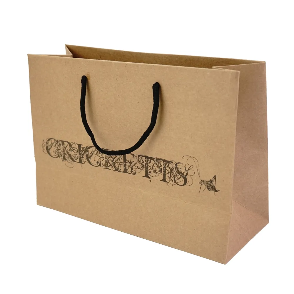 Индивидуальный дизайн, многоразовые бумажные пакеты, сделанные на заказ, Подарочный пакет из крафт-бумаги для ювелирных изделий с принтом логотипа