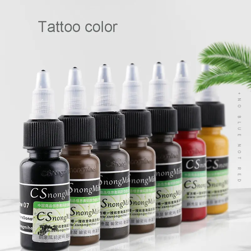 Gute Qualität Microb lading Pigment Tattoo schwarze Farbe Tinte 16 Farben Tattoo Tinte für Permanent Make-up