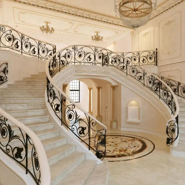 indoor prefab stairs railing used wrought iron stair railing baluster stair handrail