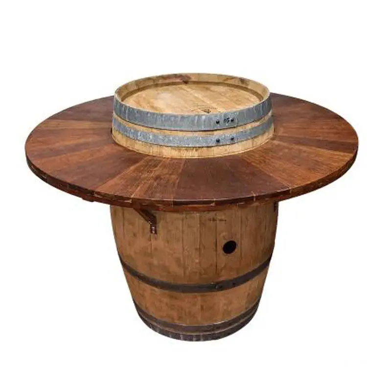 Decorative Table Bourbon Barrel Pub Tableセット