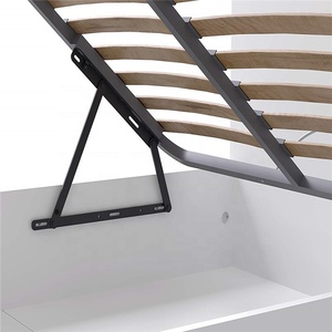 白色提升双人床框架 - Product Image 2