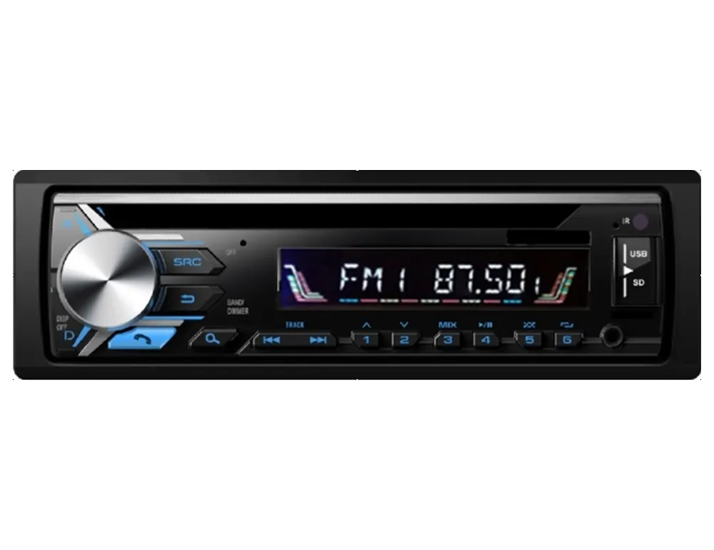 OEM Panel fijo 1 din en el tablero del coche de audio de coche universal sistema de radio reproductor de dvd con amplificador FM PA989