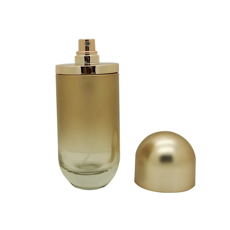 Botella redonda de cristal para perfume, 50 ml, 100ml, buena calidad