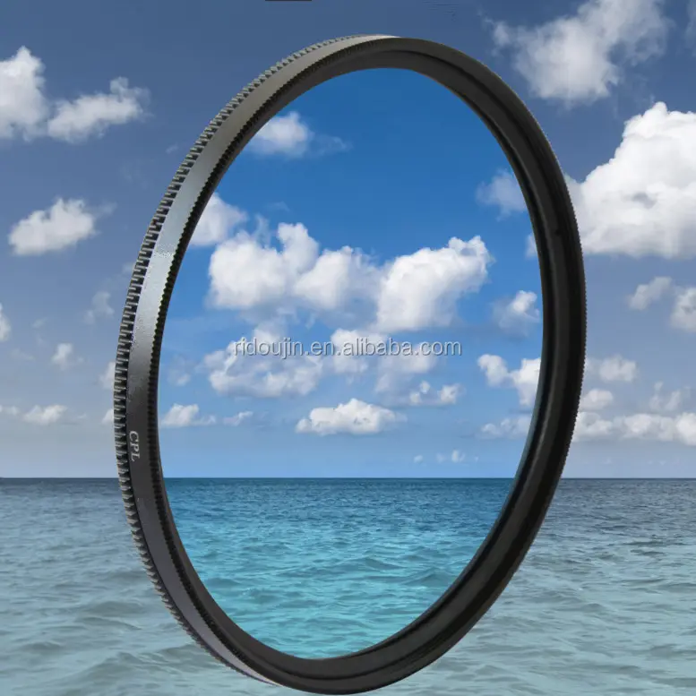 Filtro circular polarizador CPL de 58mm para cámara DSLR y fotografía