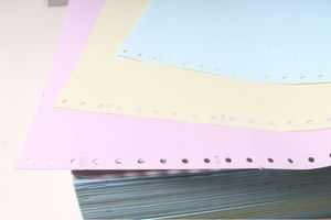 Customized 241x280mm <strong>9.5</strong>&quot;<strong>x11</strong>&quot; <strong>Continuous</strong> Forms Carbonless NCR <strong>Paper</strong> Blue Image 2PLY 3PLY Carbonless <strong>Paper</strong> Forms - Product Image 2
