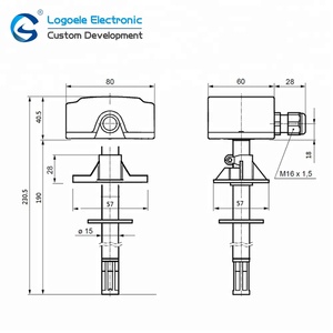 LED-Anzeige für Kanal montage Digitaler Raum temperatur sensor Messgerät RH Temperatur Luft feuchtigkeit monitor - Product Image 6