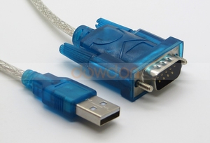 <strong>USB</strong> 2.0 <strong>to</strong> Serial 9 Pin DB-9 RS-232 Converter Cable 1.2 M or Customize Length - Product Image 2