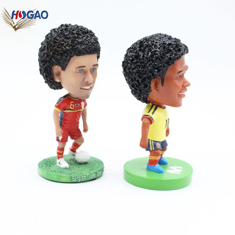 2023 OEM regali e artigianato bobble head doll collection figurine di giocatori di calcio