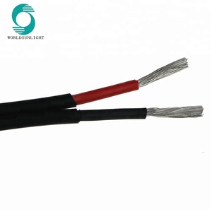 CETUV承認済み2PfG1169シングルツインコアH1Z2Z2-K 2.5mm2 4mm2 6mm2 10mm2 10AWG 12 AWG 14AWG XLPE PV1-F DCソーラーケーブルPVワイヤー