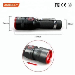 Aukelly Nhôm 4 Chế Độ T6 LED 2000 Lumens LED Có Thể Sạc Lại Dài Phạm Vi 2Km Torch Ánh Sáng X800 Chiến Thuật Đèn Pin - Product Image 4