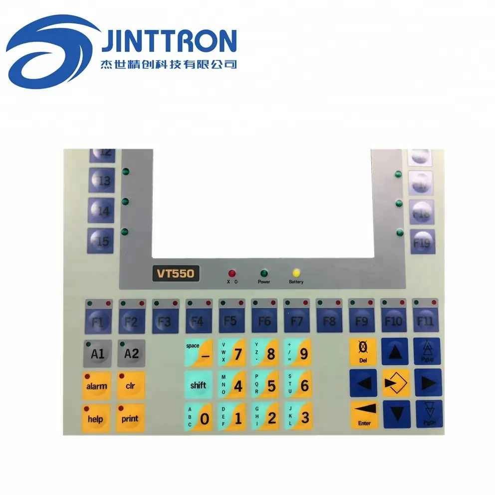 Teclado de membrana, interruptor de teclado con cúpula de metal, sensación táctil, tarjeta de inserción aplicar para PCB a controlador industrial
